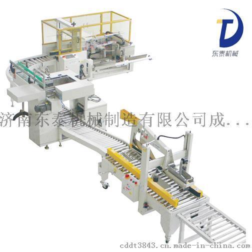 食用油跌落式裝箱機(jī)來(lái)了 機(jī)械手裝箱機(jī)緊跟其后